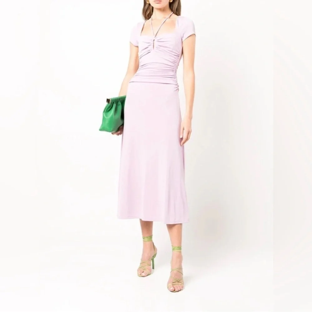 🆕 Cinq á Sept Janis Midi Dress in Lavender Size 6 - Picture 1 of 11